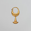 Gold earring, Gold, Phoenician