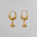 Gold earring, Gold, Phoenician