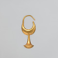 Gold earring, Gold, Phoenician