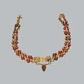 Necklace, Gold, sard, carnelian, Cypriot