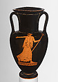 Terracotta Nolan neck-amphora (jar), Providence Painter, Terracotta, Greek, Attic