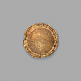Gold roundel of bulbous form, Gold, Cypriot