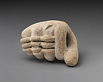 Terracotta fragment of a hand, Terracotta, Cypriot