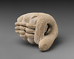 Terracotta fragment of a hand, Terracotta, Cypriot
