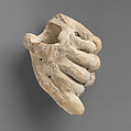 Terracotta fragment of a hand, Terracotta, Cypriot