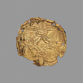 Gold roundel with stamped designs, Gold, Cypriot