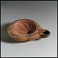 Terracotta oil lamp, Terracotta, Roman, Cypriot