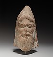 Head of a deity (Melqart?), Terracotta, Cypriot