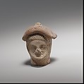 Male head, Terracotta, Cypriot