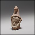Male head, Terracotta, Cypriot