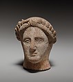 Terracotta male head, Terracotta, Cypriot