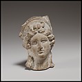 Female head, Terracotta, Cypriot