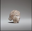 Terracotta head of a woman, Terracotta, Greek, Attic (?)