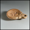 Terracotta oil lamp, Terracotta, Roman, Cypriot