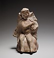 Terracotta statue of Eros holding a swan, Terracotta, Cypriot