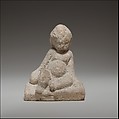 Seated baby, Terracotta, Cypriot