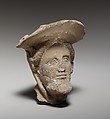 Male head, Terracotta, Cypriot