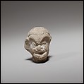 Head of a comic figurine, Terracotta, Cypriot