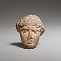 Female head, Terracotta, Greek, Attic ?