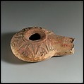 Terracotta oil lamp, Terracotta, Greek