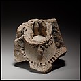 Fragment of a terracotta female figure, Terracotta, Cypriot