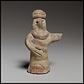 Terracotta standing human figure, Terracotta, Cypriot