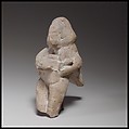 Seated female figurine, Terracotta, Cypriot