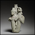 Group of three standing male figures, Terracotta, Cypriot