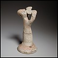 Terracotta statuette of a male flute-player, Terracotta, Cypriot