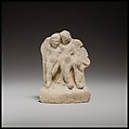 Relief with two nude girls, Terracotta, Cypriot