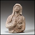 Female grotesque, Terracotta, Cypriot