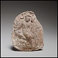 Relief depicting a seated figure, probably Dionysos, Terracotta, Cypriot