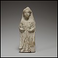 Standing female figurine, Terracotta, Cypriot