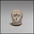 Terracotta head of a veiled woman, Terracotta, Greek, Cypriot