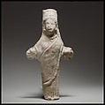Standing female figurine (cruciform), Terracotta, Cypriot