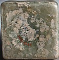 Glass square bottle, Glass, Roman