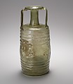 Cylindrical glass bottle, Frontinus, Glass, Roman