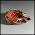 Terracotta oil lamp, Terracotta, Roman, Cypriot