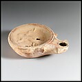Terracotta oil lamp, Terracotta, Roman, Cypriot