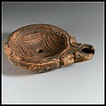 Terracotta oil lamp, Terracotta, Roman, Cypriot
