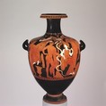 Terracotta hydria (water jar), Hesperides Painter, Terracotta, Greek, Attic