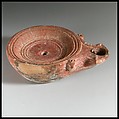 Terracotta oil lamp, Terracotta, Roman, Cypriot