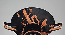 Terracotta kylix (drinking cup), Attributed to the Antiphon Painter, Terracotta, Greek, Attic
