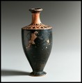 Terracotta lekythos (oil flask), Terracotta, Greek, Attic