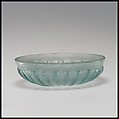 Glass ribbed bowl, Glass, Roman