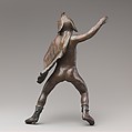 Bronze statuette of a rider wearing an elephant skin, Bronze, Greek