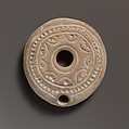 Terracotta oil lamp, Terracotta, Roman