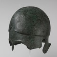 Bronze helmet of Chalcidian type, bronze, Greek