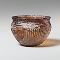 Glass bowl with fluted decoration, Glass, Greek