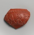 Terracotta fragment of a bowl, Terracotta, Roman